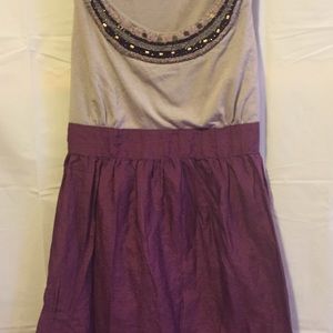 Xhilaration- Tank Dress, w/Ties, Gray and Purple,